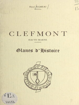 cover image of Clefmont, Haute-Marne